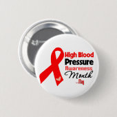 maand van hoge bloeddruk ronde button 5,7 cm (Voorkant /achterkant)