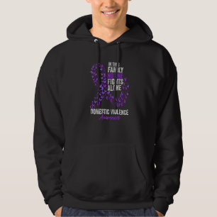 Maand van maandelijkse bewustmaking van huiselijk hoodie