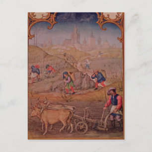 Maand van maart briefkaart