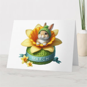Maand van maart Verjaardag Kaart