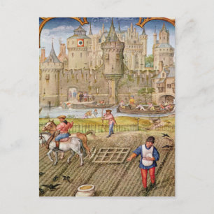 Maand van oktober briefkaart