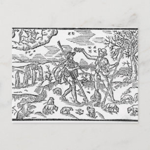 Maand van september "The Shepheardes Calender" Briefkaart