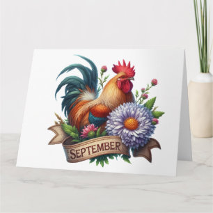 Maand van september Verjaardag Kaart