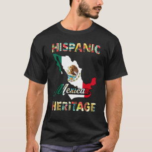Maand voor het erfgoed van de Mexicaanse Pride Mex T-shirt