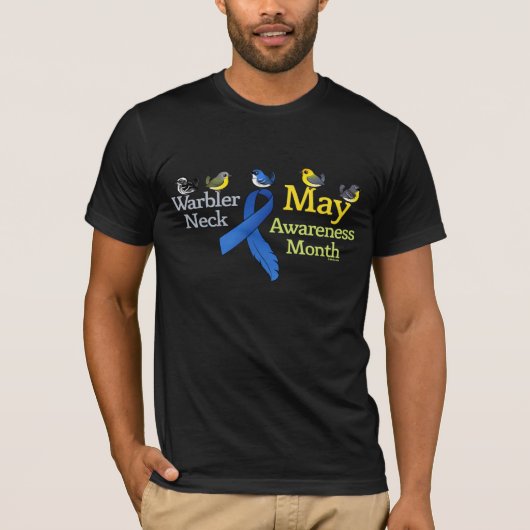 maand Warbler Neck Awareness T-shirt (Voorkant)
