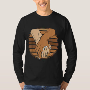 Maand zwarte handengeschiedenis BLM Melanin Coup T-shirt