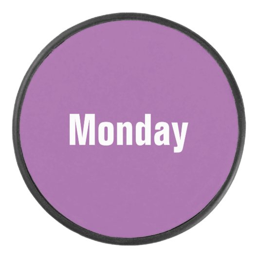 Maandag Hockey Puck (Voorkant)
