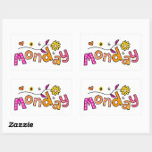 Maandag in de plenaire vergadering rechthoekige sticker (Vel)