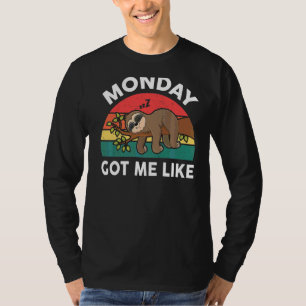 Maandag kreeg ik als luie luiaard t-shirt