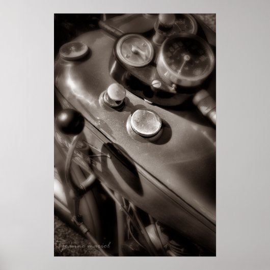 Maandag motorrijwiel poster (Voorkant)