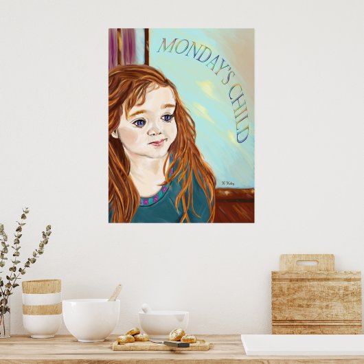 Maandag poster kinderen (Keuken)