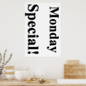 Maandag Poster speciale schoonheidssalon (Keuken)