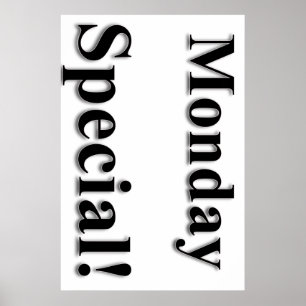 Maandag Poster speciale schoonheidssalon