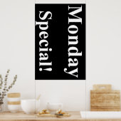 Maandag Poster speciale schoonheidssalon (Keuken)