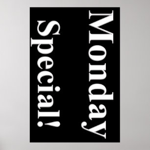 Maandag Poster speciale schoonheidssalon