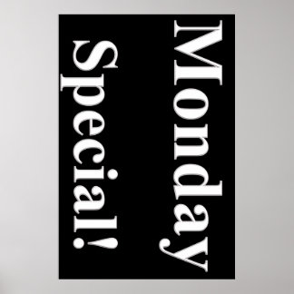 Maandag Poster speciale schoonheidssalon