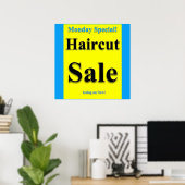 Maandag Speciale haircut Poster Matte (Thuiskantoor)