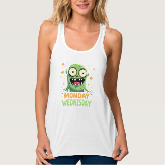 Maandag tot en met woensdag Mood – Funny Monster T Tanktop
