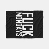 Maandag tot grappig werk fleece deken (Voorkant (Horizontaal))