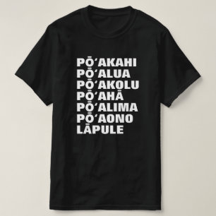 Maandag tot zondag in Hawaï T-shirt