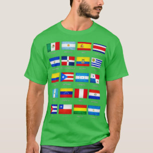 Maandag van het heispanische erfgoed Alle landen v T-shirt