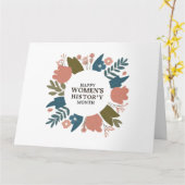 Maandag vrouwengeschiedenis kaart (Gele Bloem)