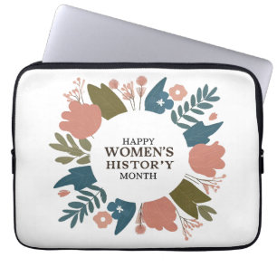 Maandag vrouwengeschiedenis laptop sleeve
