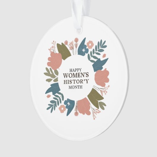 Maandag vrouwengeschiedenis ornament (voorkant)