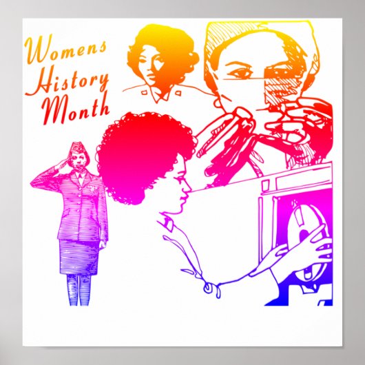 Maandag vrouwengeschiedenis poster (Voorkant)