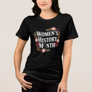 Maandag vrouwengeschiedenis Tri-Blend shirt