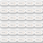 Maandag week sticker (Voorkant)