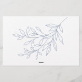 Maandagavond-idee voor bruidsdouche-spel met Maagd Briefpapier (Achterkant)