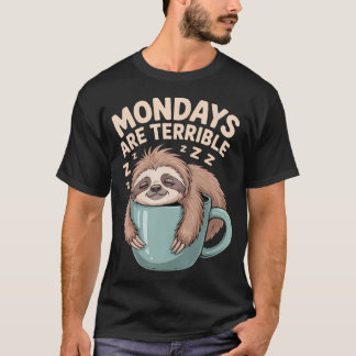 Maandagen Zijn Vreselijk Werkstemming Haat T-shirt