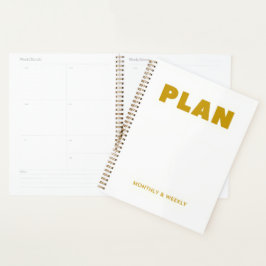 Maandelijks en wekelijks planner plannen