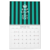 Maandelijks gepersonaliseerd HOUD KALM Jouw tekst Kalender (Feb 2026)