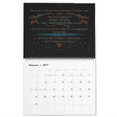 Maandelijkse agenda Blackboard Scriptures Kalender (Feb 2027)