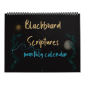 Maandelijkse agenda Blackboard Scriptures Kalender (Hoes)
