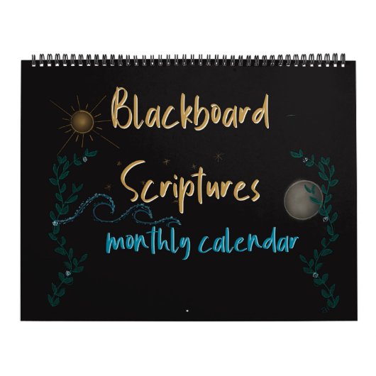 Maandelijkse agenda Blackboard Scriptures Kalender (Hoes)
