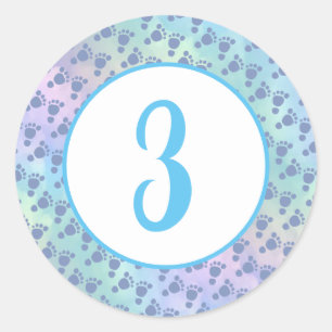 Maandelijkse baby mijlpaal ronde sticker