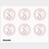 Maandelijkse Baby mijlpaal Ronde Sticker (Vel)