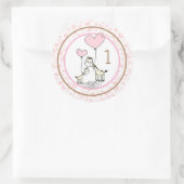 Maandelijkse Baby mijlpaal Ronde Sticker (Tas)