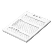 Maandelijkse begrotingsteller notitieblok (Gedraaid)