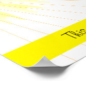 Maandelijkse dankbaarheid Mindfulness Rays of Suns Poster (Hoek)