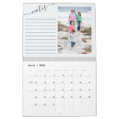 Maandelijkse foto en Lined Notes Panel Winter Foli Kalender (Mar 2026)