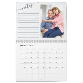 Maandelijkse foto en Lined Notes Panel Winter Foli Kalender (Feb 2026)