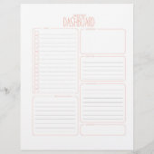  Maandelijkse Geplande Planner & Dashboard Pagina (Achterkant)