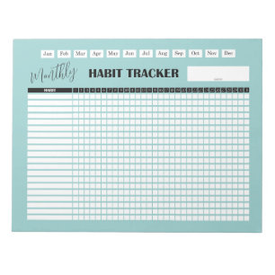 Maandelijkse Gewoonte Tracker Notitieblok