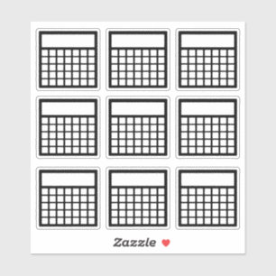 Maandelijkse gewoonte tracker sticker