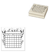Maandelijkse Habit Tracker, Calendar Stamp, tijdsc Rubberstempel (Gestempeld)
