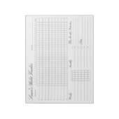 Maandelijkse Habit Tracker - Modern minimalist Not Notitieblok (Gedraaid)